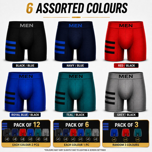 Pack mens boxer briefs - 12,