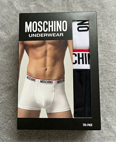 Moschino men white boxer - men's,