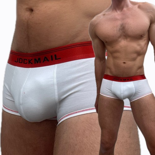 Jockmail mens red waist cotton - red,
