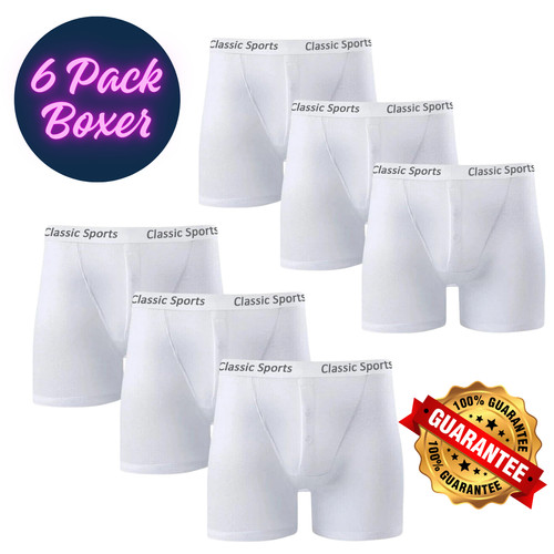 Classic white boxer - white,